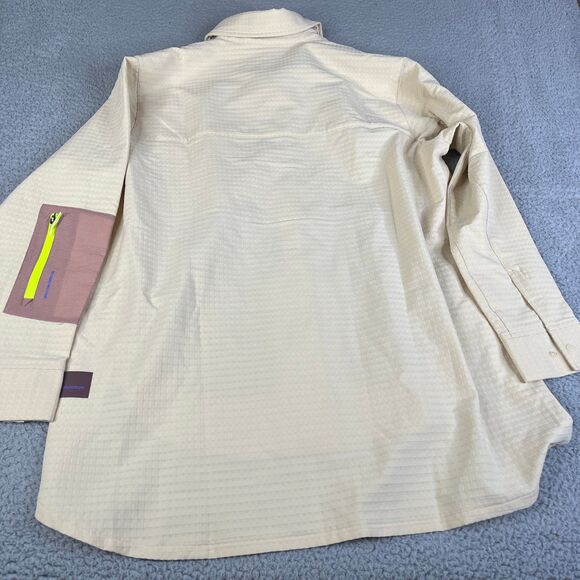 Lululemon Shirt Womens 10 Snap Utility Overshirt Contrast Pockets Shacket Safari - Picture 9 of 16